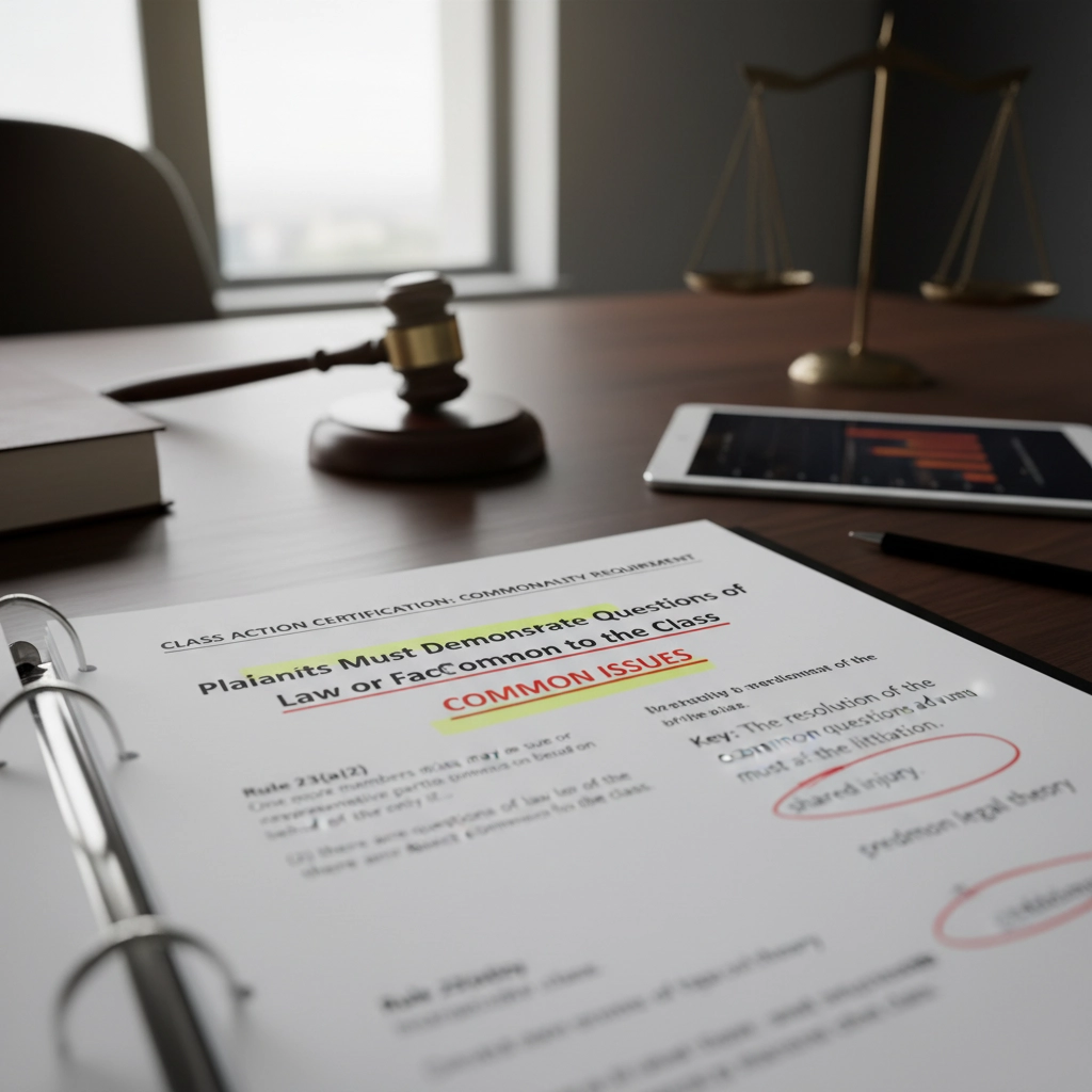 Class Commonality: A Prerequisite for Canadian Class Actions